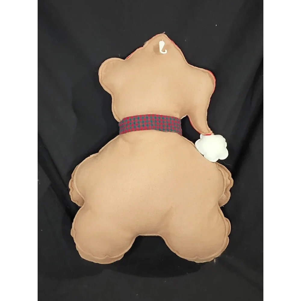 Teddy Bear in Santa Hat Advent Calendar Christmas Decoration Stuffed Felt